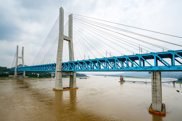 Chongqing Yangtze River Metal Railway Bridge, China