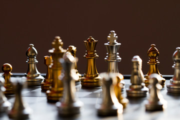 Chess, confrontation and competition, victory and defeat