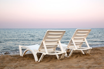 chairs on the beach