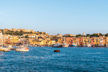Fototapeta na wymiar Beautiful Procida island in Italy