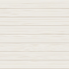 Naklejka premium Wooden white seamless realistic texture. Light wood planks vector background. Table board or floor surface illustration