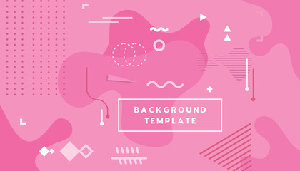 modern vibrant abstract memphis style background