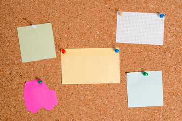 Corkboard color size paper pin thumbtack tack sheet billboard notice board