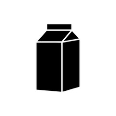 Milk icon template design trendy. Flat vector illustration in black on white background. EPS 10