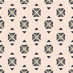 Geometric shapes seamless vector pattern.