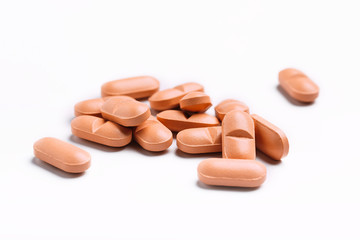 pills isolated on white background