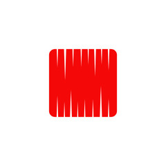 Square icon logo design vector template