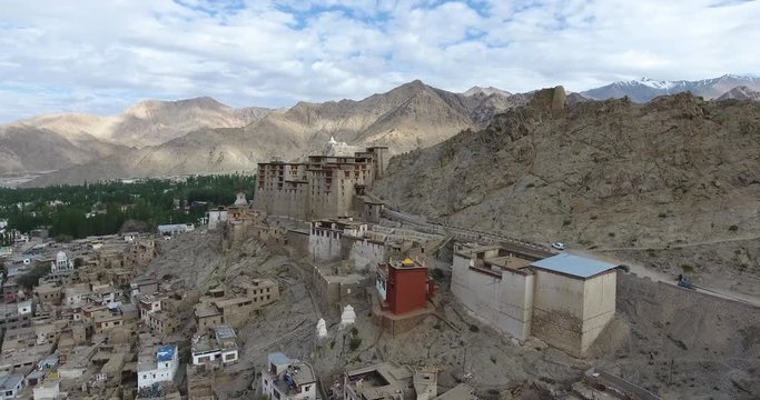 Leh Palace is a former royal palace overlooking the Ladakhi Himalayan town of Leh. A precursor to the Potala Palace in Lhasa, Tibet, the palace was built by King Sengge Namgyal in the 16th century.