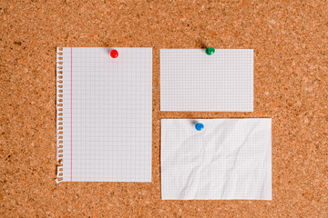 Corkboard color size paper pin thumbtack tack sheet billboard notice board