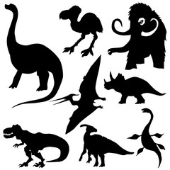 set of prehistoric animals © Perysty