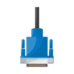 Obraz premium Isolated object of vga and hdmi symbol. Collection of vga and pc stock vector illustration.