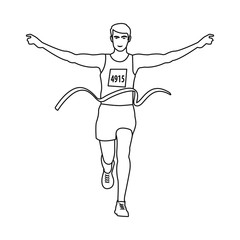 Vector design of exercise and sprinter logo. Set of exercise and marathon stock vector illustration.