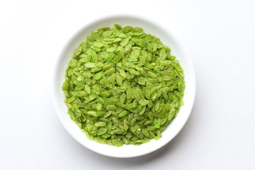 Rice Flakes in a Bowl