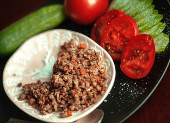 buckwheat porridge with vegetables