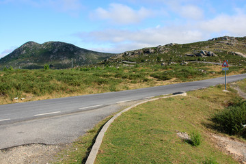 A road through the spanish mountains
