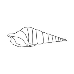 Vector illustration of exotic and seafood symbol. Set of exotic and aquatic stock vector illustration.