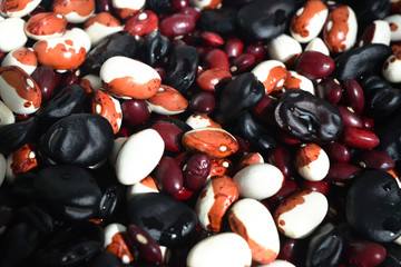 Washed bean (color, red, black). Background