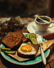bread and coffee