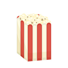 Vector design of pack and popcorn logo. Set of pack and pop stock symbol for web.