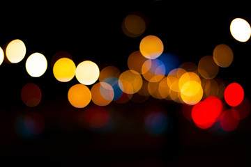 Lights in the city with lights blurred background for graphic design.