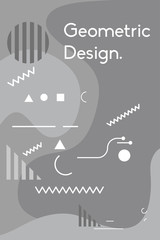 Fototapeta premium modern vibrant abstract memphis style background