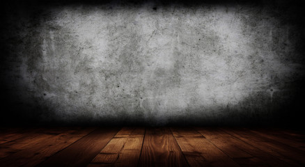 empty interior room with grunge wall