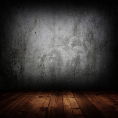 empty interior room with grunge wall