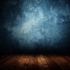 empty interior room with grunge wall