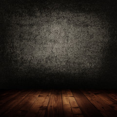 empty interior room with grunge wall