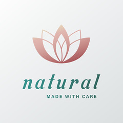 Natural and organic logo in modern design. Natural logo template for branding, corporate identity, packaging and business card.