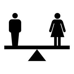 Equality of men and women symbol