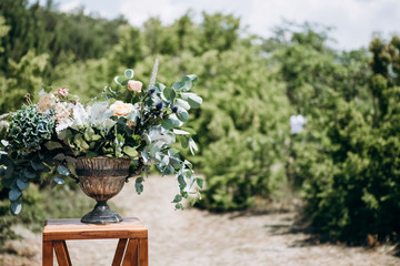 Wedding decoration. Wedding details.