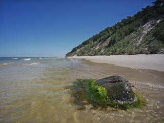 Wyspa Wolin - Woliński Park Narodowy Plaża Wisełka Kamień