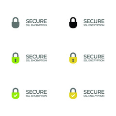 ssl certificate bar/ button with lock