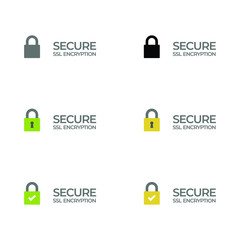 ssl certificate bar/ button with lock