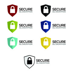 ssl certificate bar/ button with lock