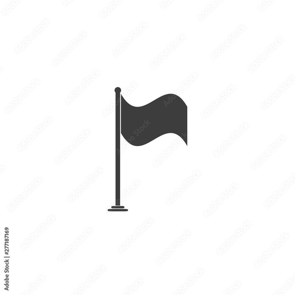 Poster flag icon template black color editable. flag symbol vector sign isolated on white background. simpl
