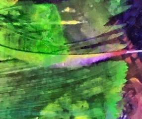 Macro detailed splashes and strokes of oil brush on paper. Simple colorful bright pattern. Old vintage rough texture. HQ design pattern. Shape close up painting.