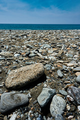 pebble beach and the sea