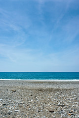 pebble beach and the sea