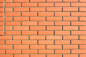 Red brick wall for background and texture