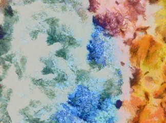 Designed grunge texture for creative ideas. Macro brushstrokes of oil. Abstract close up structure background. Colorful HD wallpaper. Simple graphic design template.