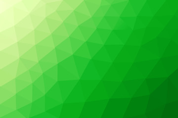 Fototapeta na wymiar Abstract background. Green gradient formed by triangles.