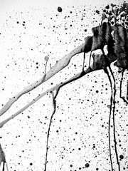 Unique Dirty Paint Texture with Ink Splashes for Modern Dynamic Effect in Creative Design Concept