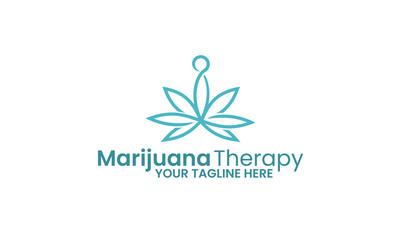 Marijuana Therapy Cannabis  medicine Logo