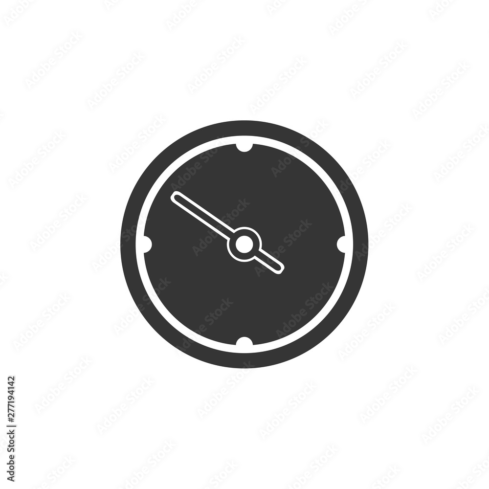 Aufkleber speedometer icon template black color editable. speedometer symbol vector sign isolated on white bac