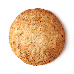 Snickerdoodles cookie isolated on white background with clipping path