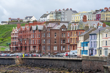 Fototapeta premium Peel is a seaside town and small fishing port on the Isle of Man, in the historic parish of German but administered separately