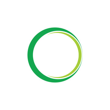 simple 3d ring geometric logo vector