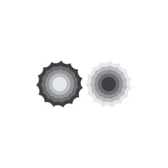 gradient 3d swirl symbol decoration vector